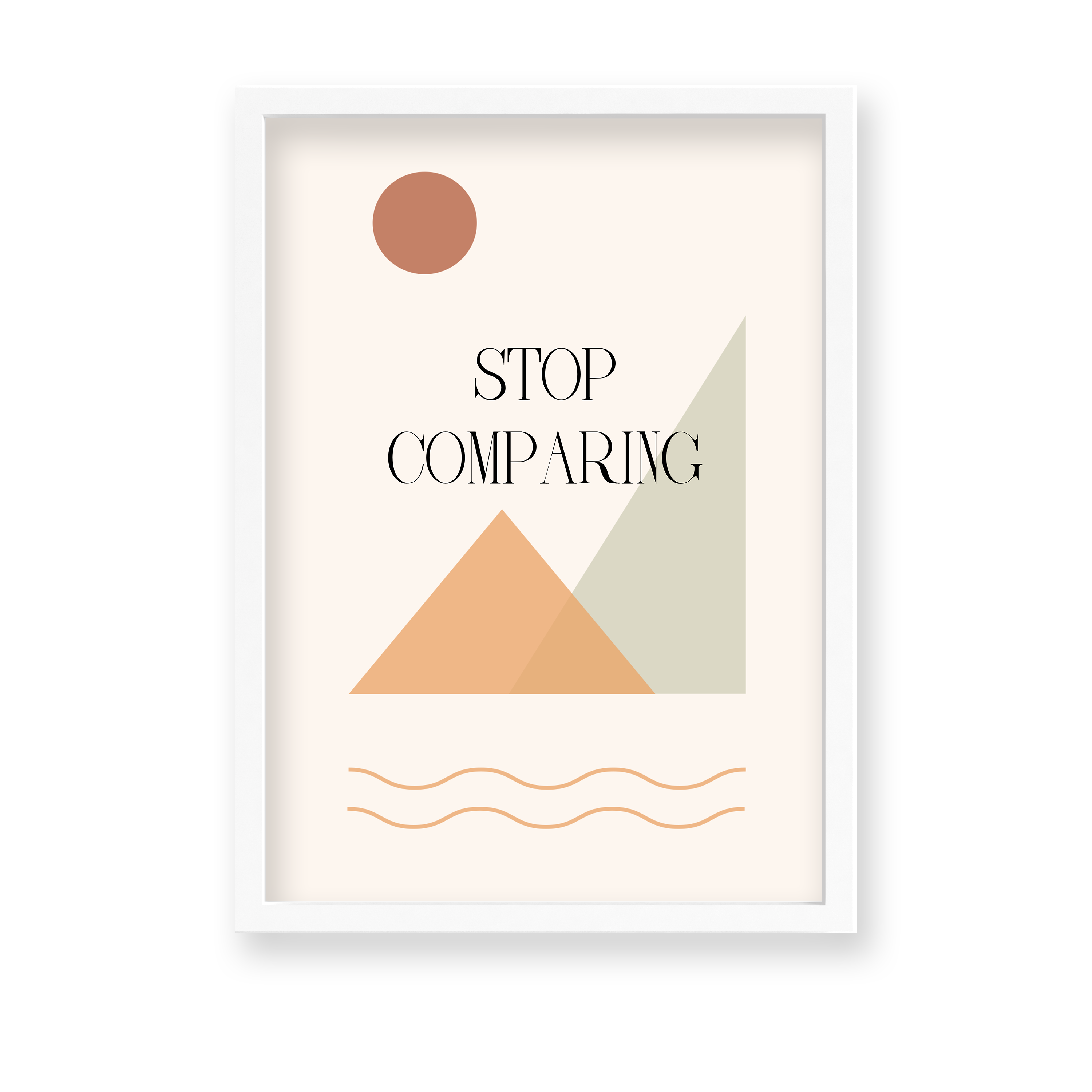 Stop Comparing Quote Wall Art - The Mortal Soul