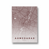 Ahmedabad City Street Map Art - The Mortal Soul