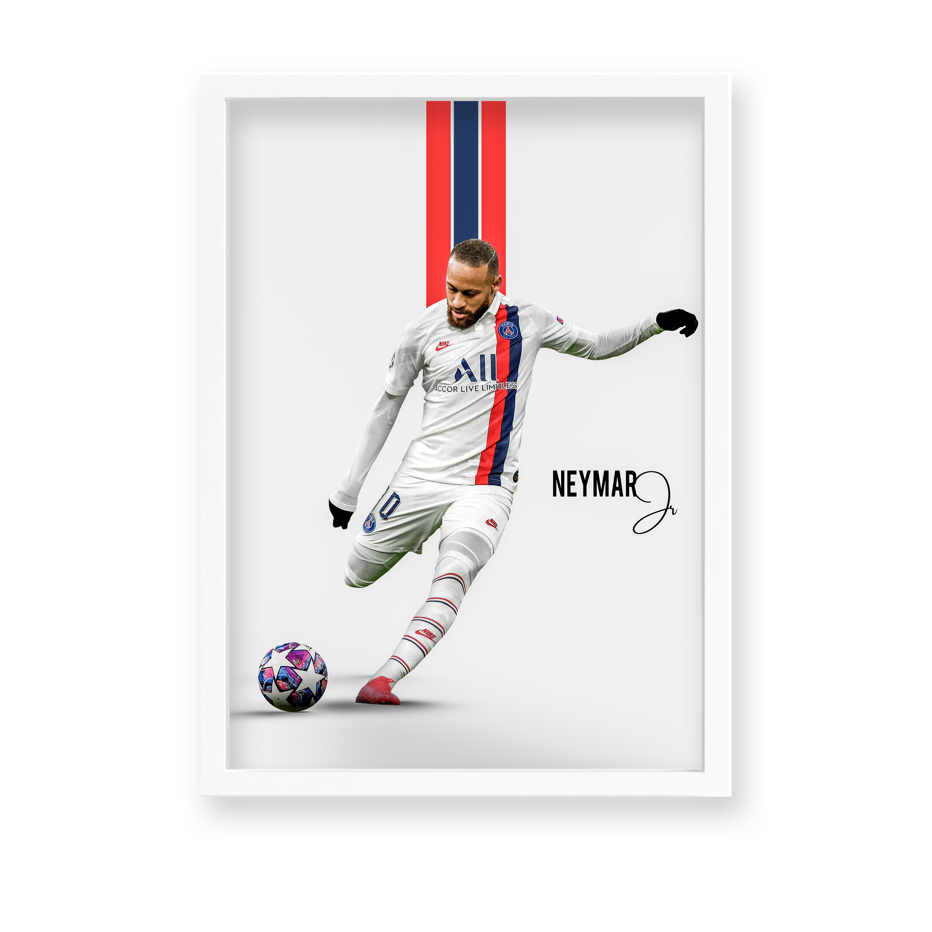 Neymar Jr PSG Wall Art - The Mortal Soul