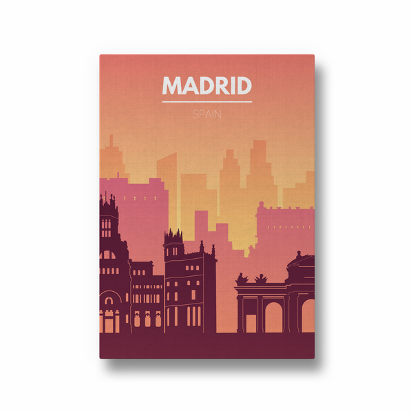 Madrid Minimal Wall Art - The Mortal Soul