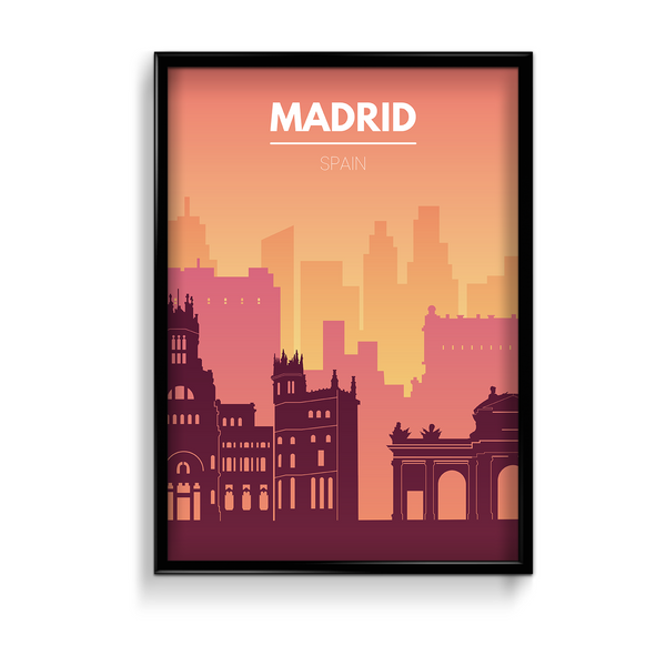 Madrid Minimal Wall Art - The Mortal Soul