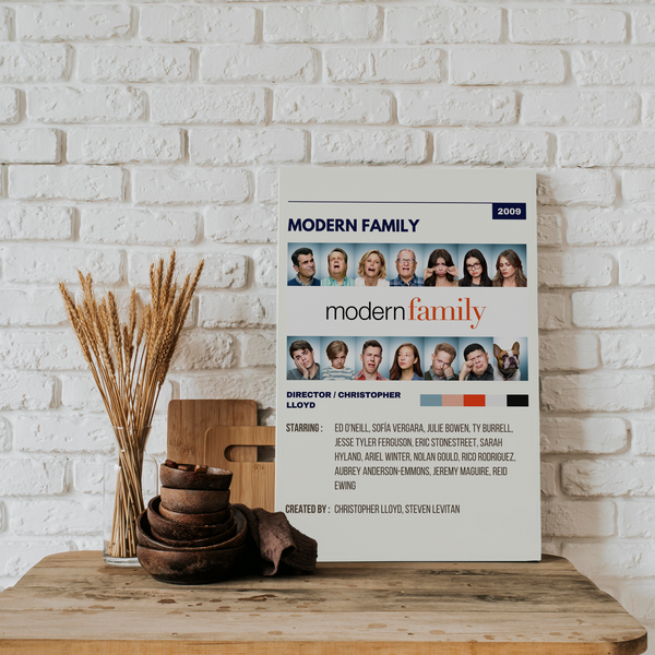 Modern Family Retro Wall Art - The Mortal Soul