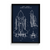 Space Shuttle Blueprint Premium Wall Art - The Mortal Soul