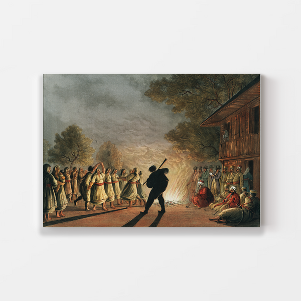 Dance of Bulgarian Peasants (1810) illustrated by Luigi Mayer