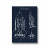 Space Shuttle Blueprint Premium Wall Art - The Mortal Soul