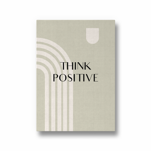 Think Positive Quote Wall Art - The Mortal Soul