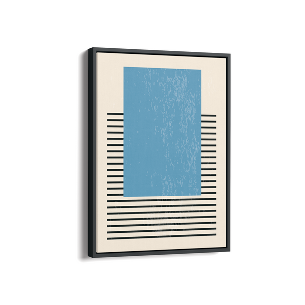 Sea Blue Geometric Modern Wall Art - The Mortal Soul