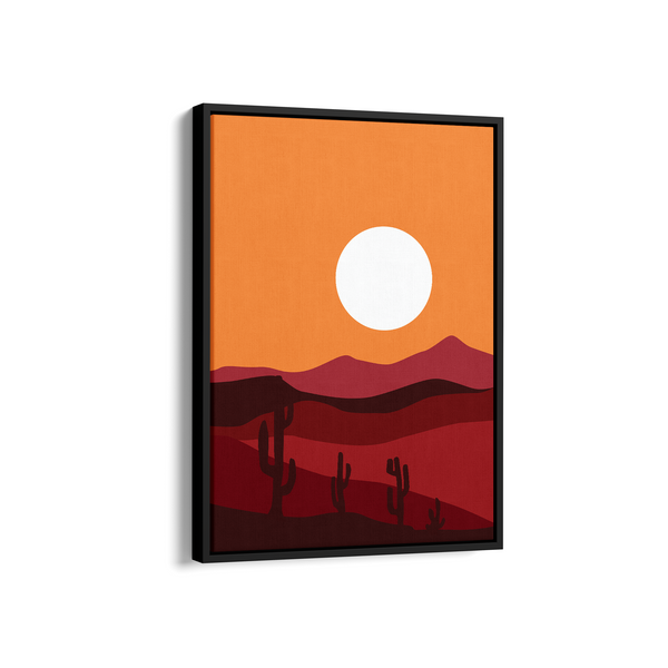 Red Desert Landscape Modern Wall Art - The Mortal Soul