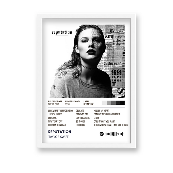 Reputation Taylor Swift Album Poster