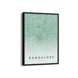 Bangalore City Street Map Art - The Mortal Soul