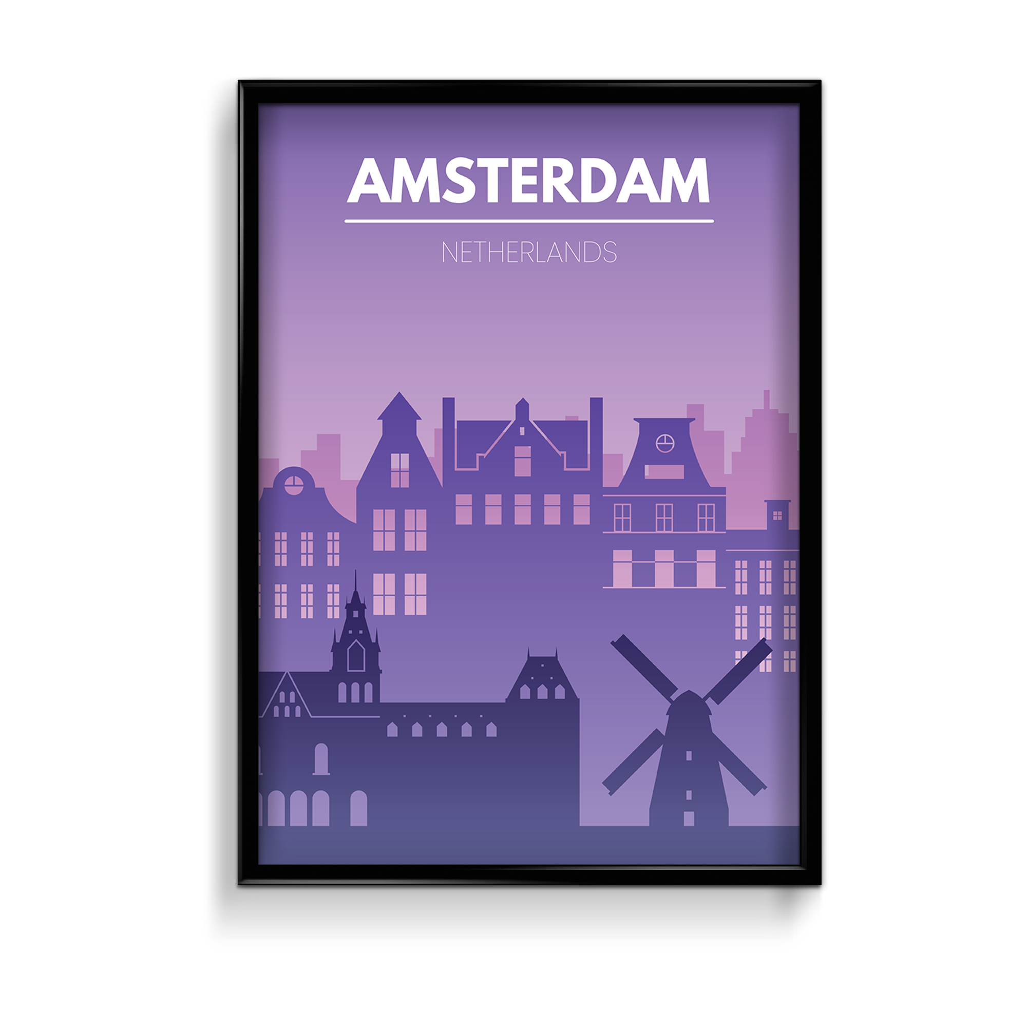 Amsterdam Minimal Wall Art - The Mortal Soul
