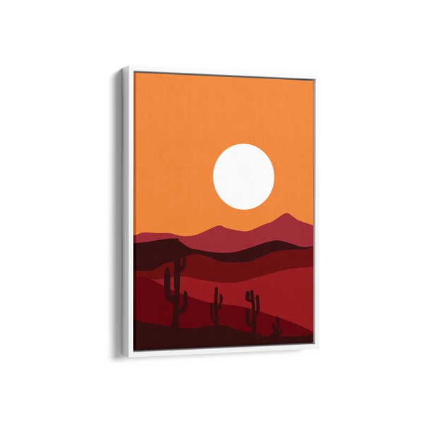 Red Desert Landscape Modern Wall Art - The Mortal Soul