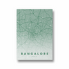 Bangalore City Street Map Art - The Mortal Soul