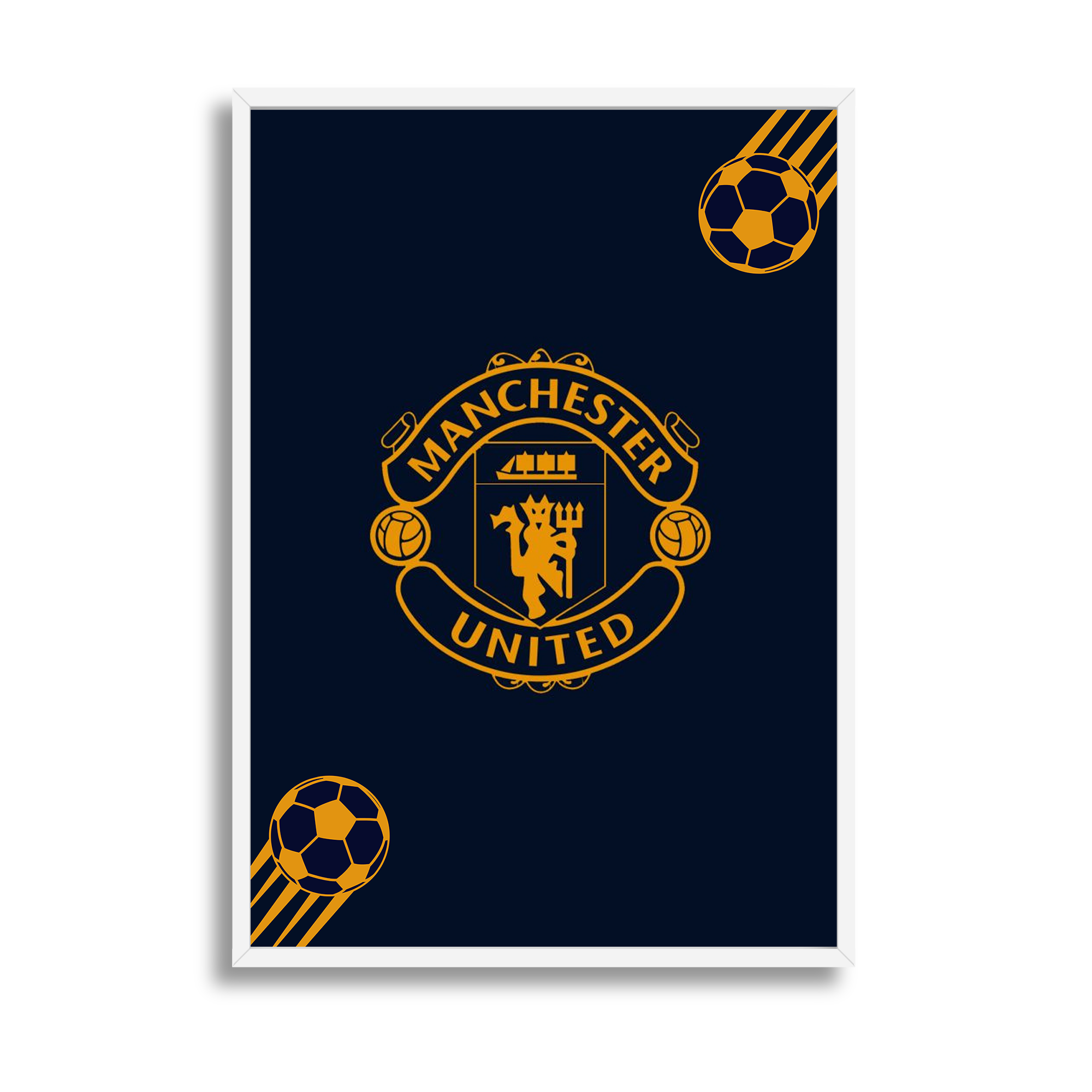 Manchester United Golden Wall Art - The Mortal Soul