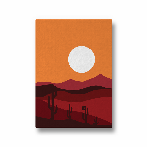 Red Desert Landscape Modern Wall Art - The Mortal Soul