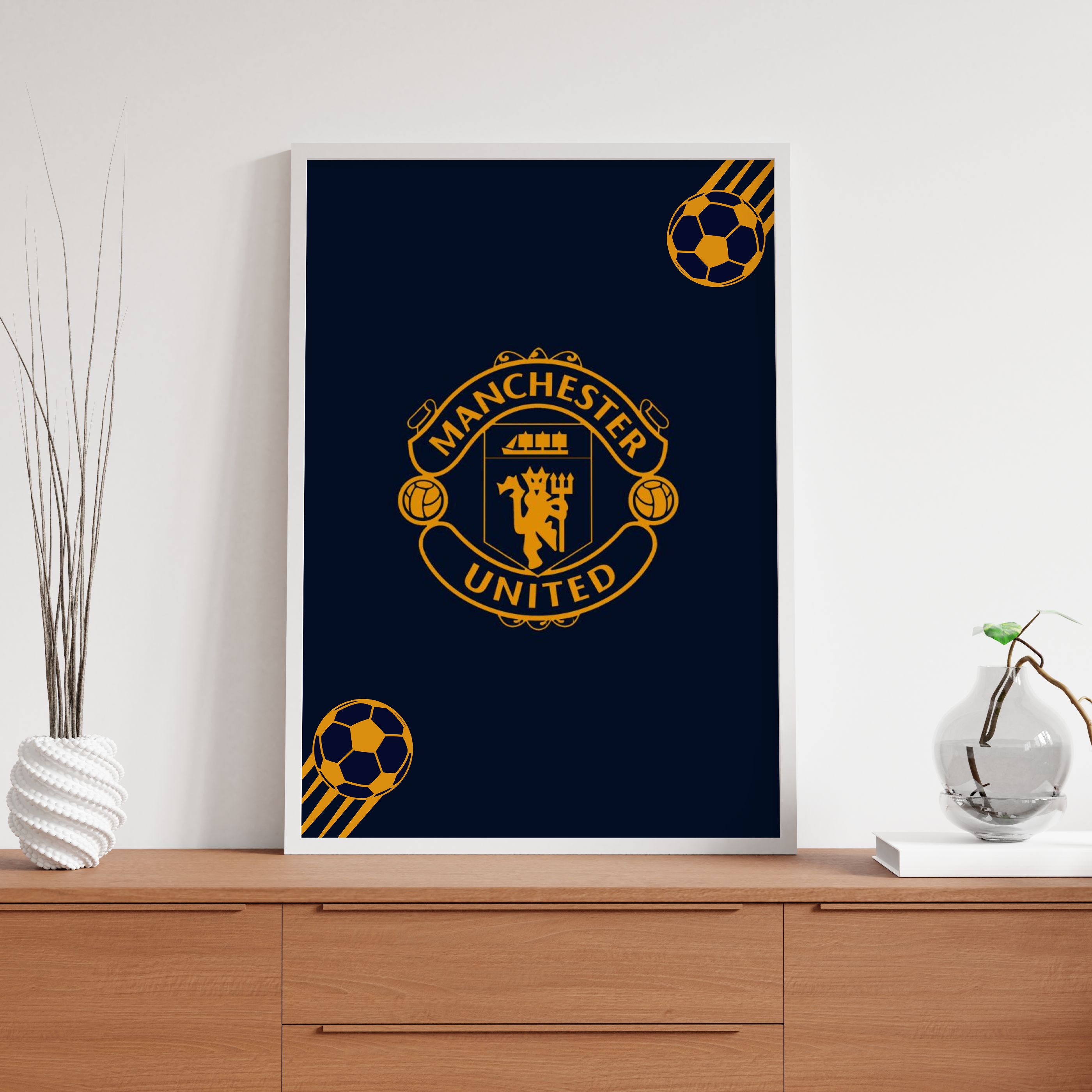 Manchester United Golden Wall Art - The Mortal Soul