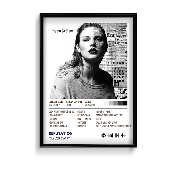 Reputation Taylor Swift Album Poster