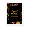 It does not get easier, you get stronger Wall Art - The Mortal Soul
