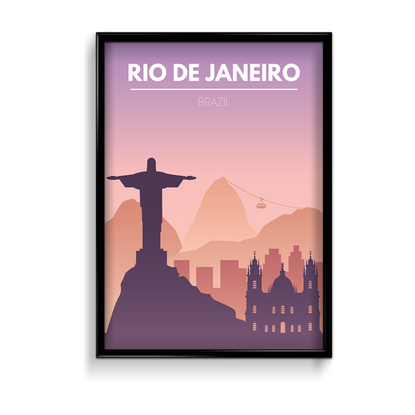 Rio De Janeiro Minimal Wall Art - The Mortal Soul