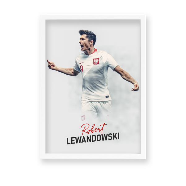 Robert Lewandowski White Wall Art - The Mortal Soul