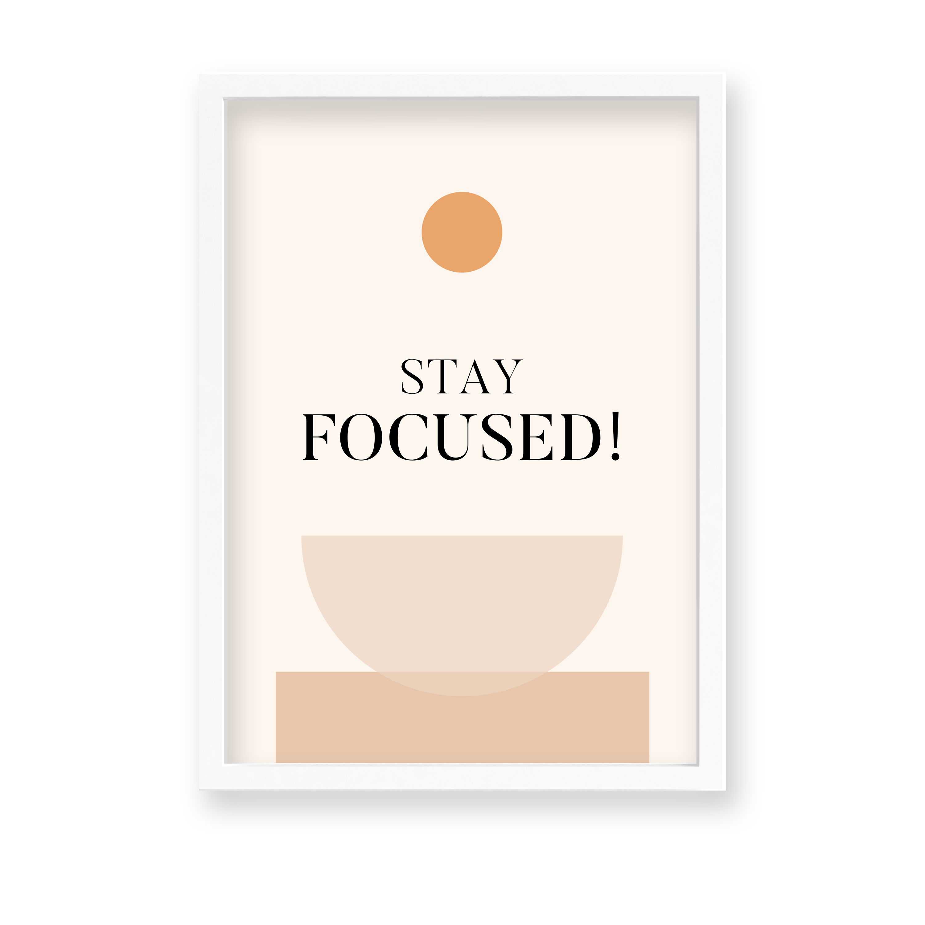 Stay focused Quote Wall Art - The Mortal Soul