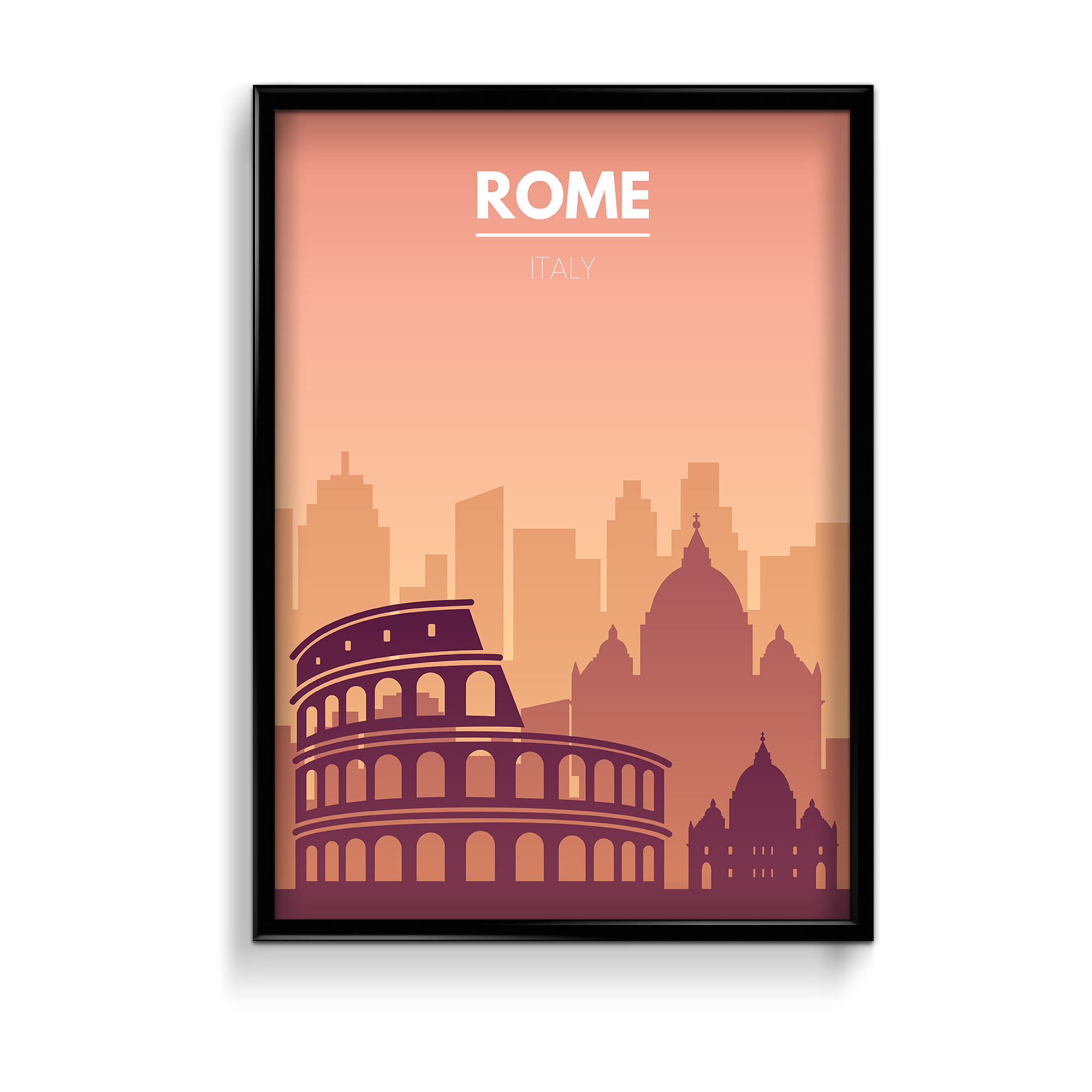 Rome Minimal Wall Art - The Mortal Soul