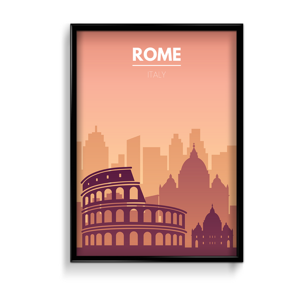 Rome Minimal Wall Art - The Mortal Soul