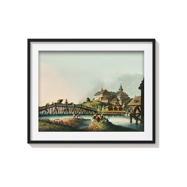 Palace at Bucharest (1810) illustrated by Luigi Mayer