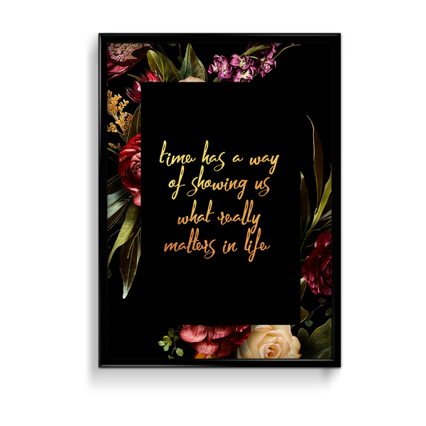 Time has a way of showing us what really matters Wall Art - The Mortal Soul