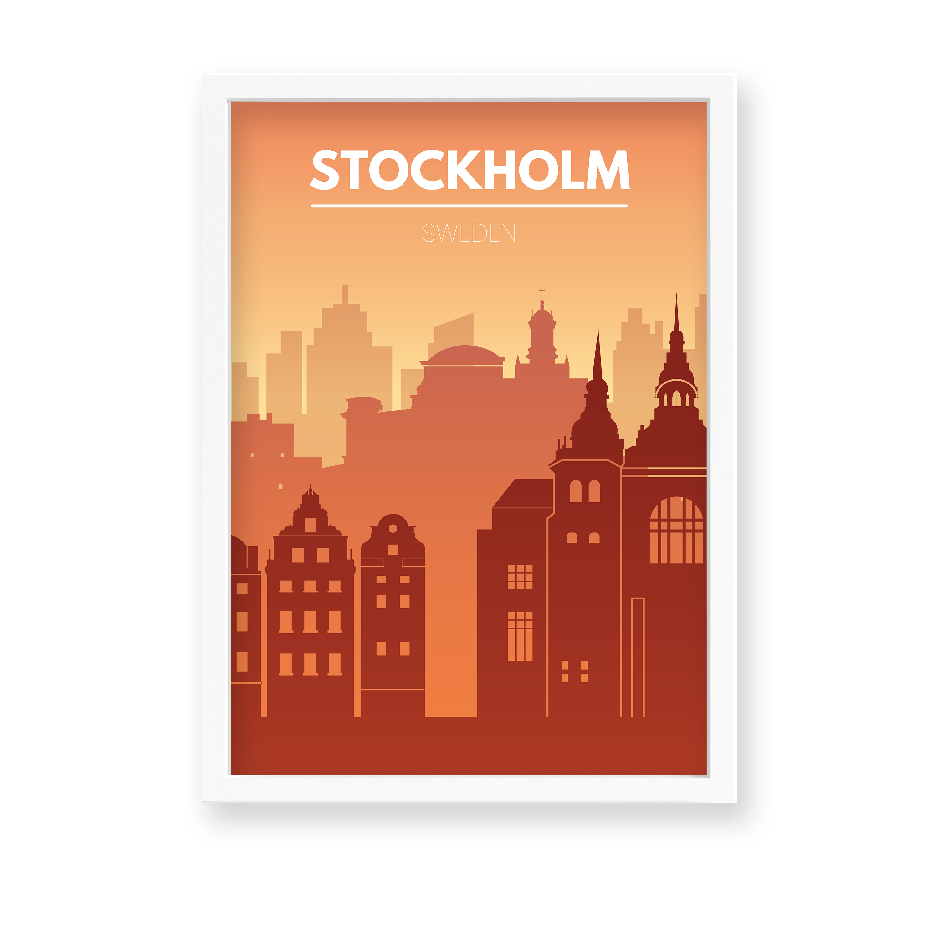 Stockholm Minimal Wall Art - The Mortal Soul
