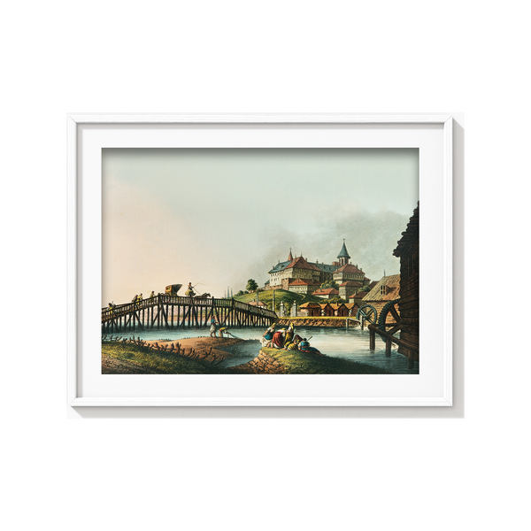 Palace at Bucharest (1810) illustrated by Luigi Mayer