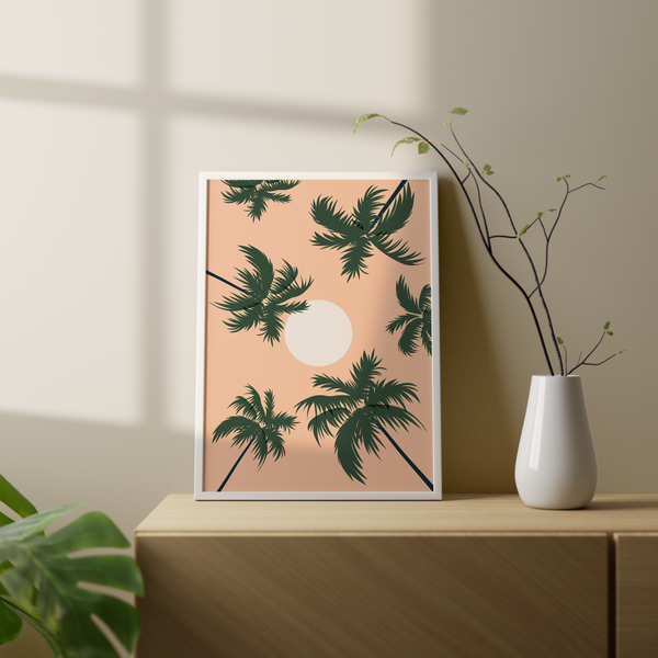 The Day We Met - Minimal Landscape Modern Wall Art - The Mortal Soul