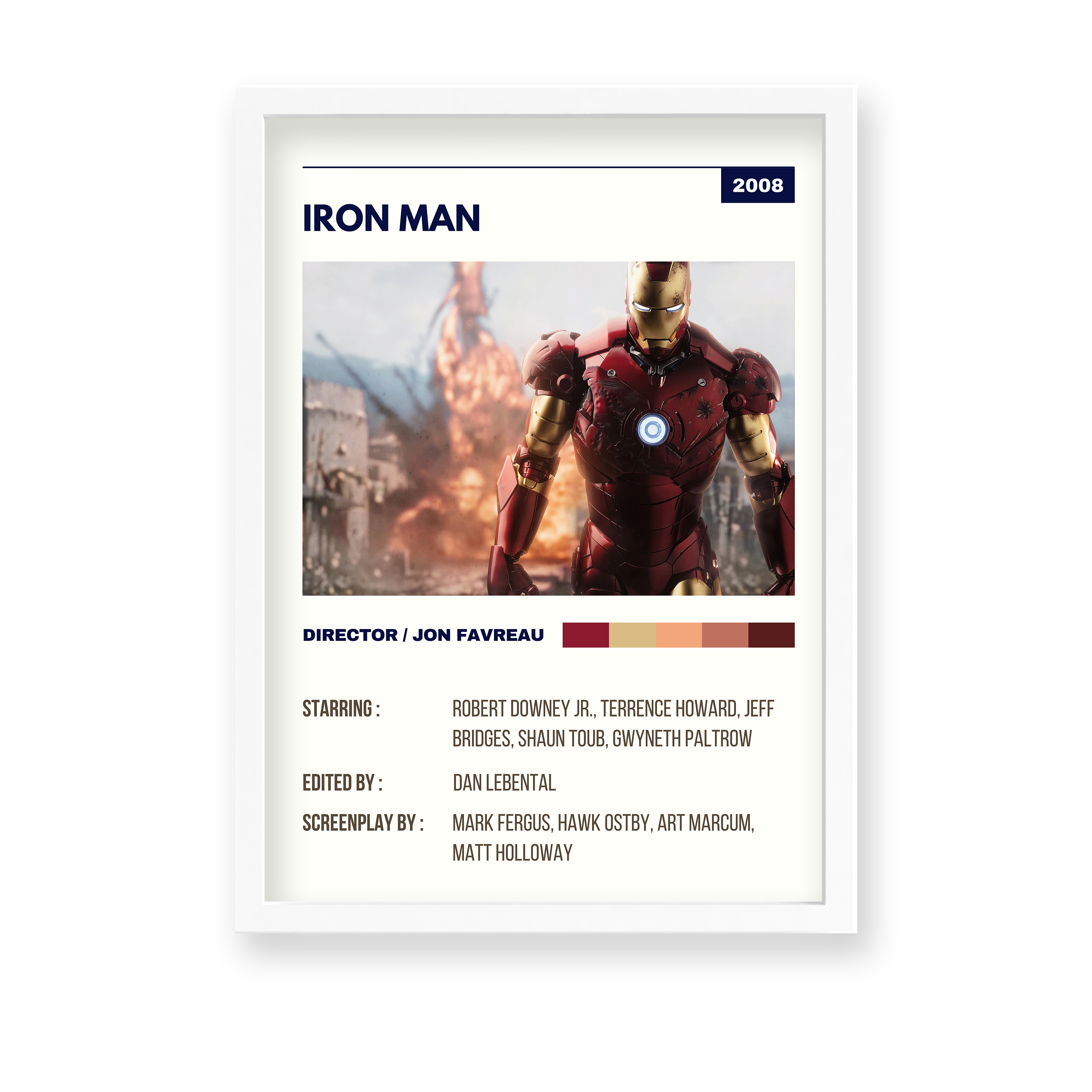 Iron Man Retro Wall Art - The Mortal Soul