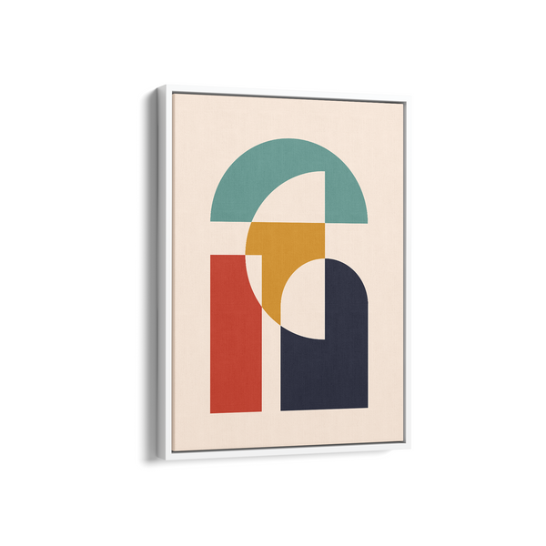 Silent Friends Abstract Geometric Modern Wall Art - The Mortal Soul