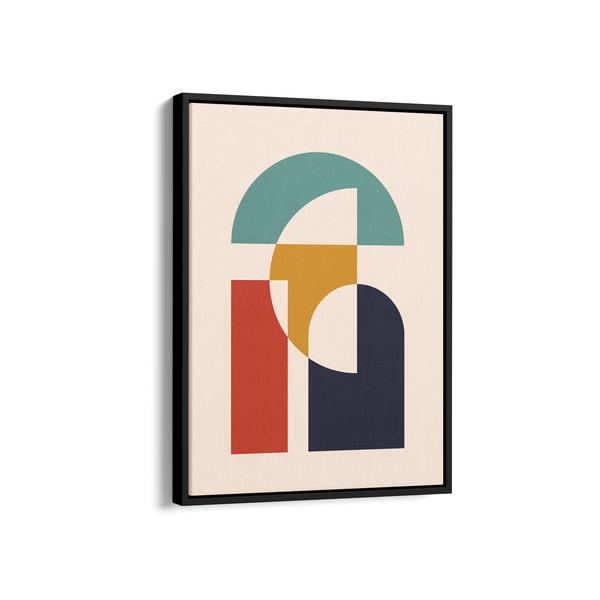 Silent Friends Abstract Geometric Modern Wall Art - The Mortal Soul