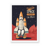 Red Planet - Mission to mars Wall Art - The Mortal Soul