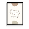 Sharing is giving without losing Quote Wall Art - The Mortal Soul