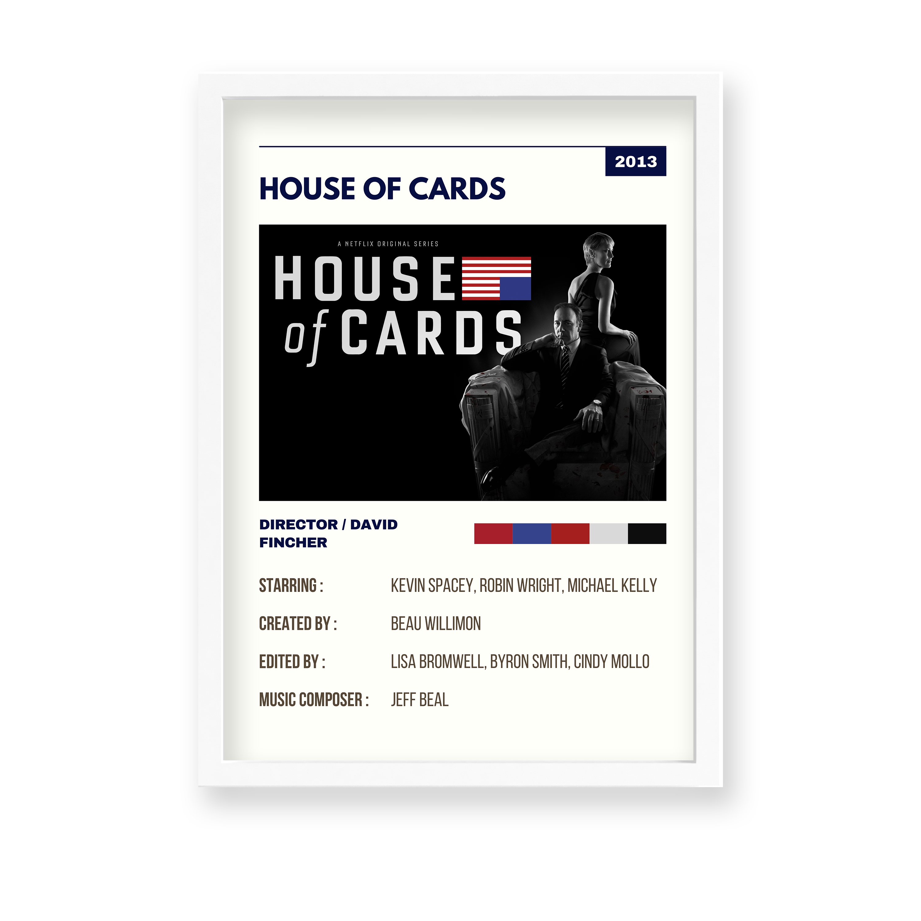 House of Cards Retro Wall Art - The Mortal Soul