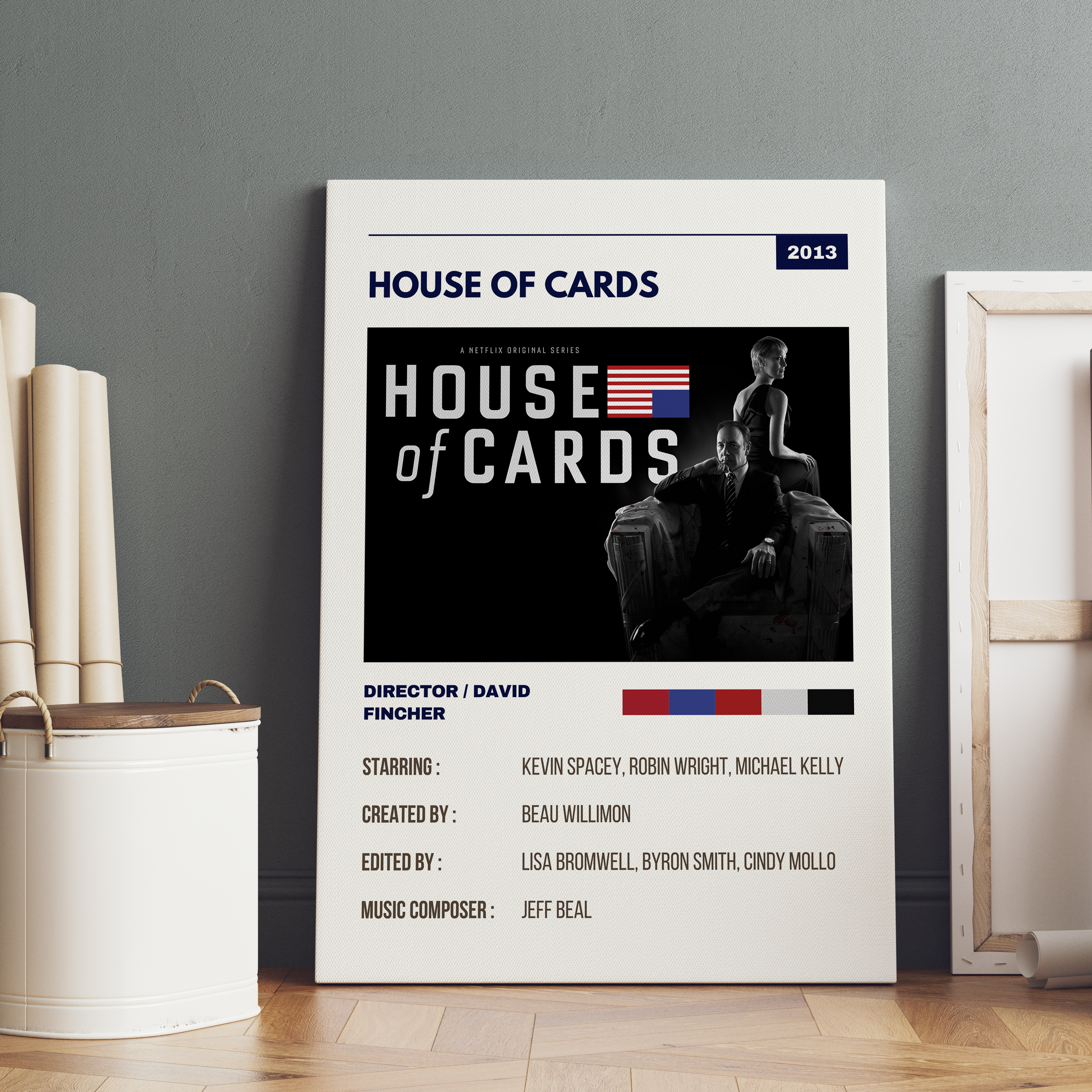 House of Cards Retro Wall Art - The Mortal Soul