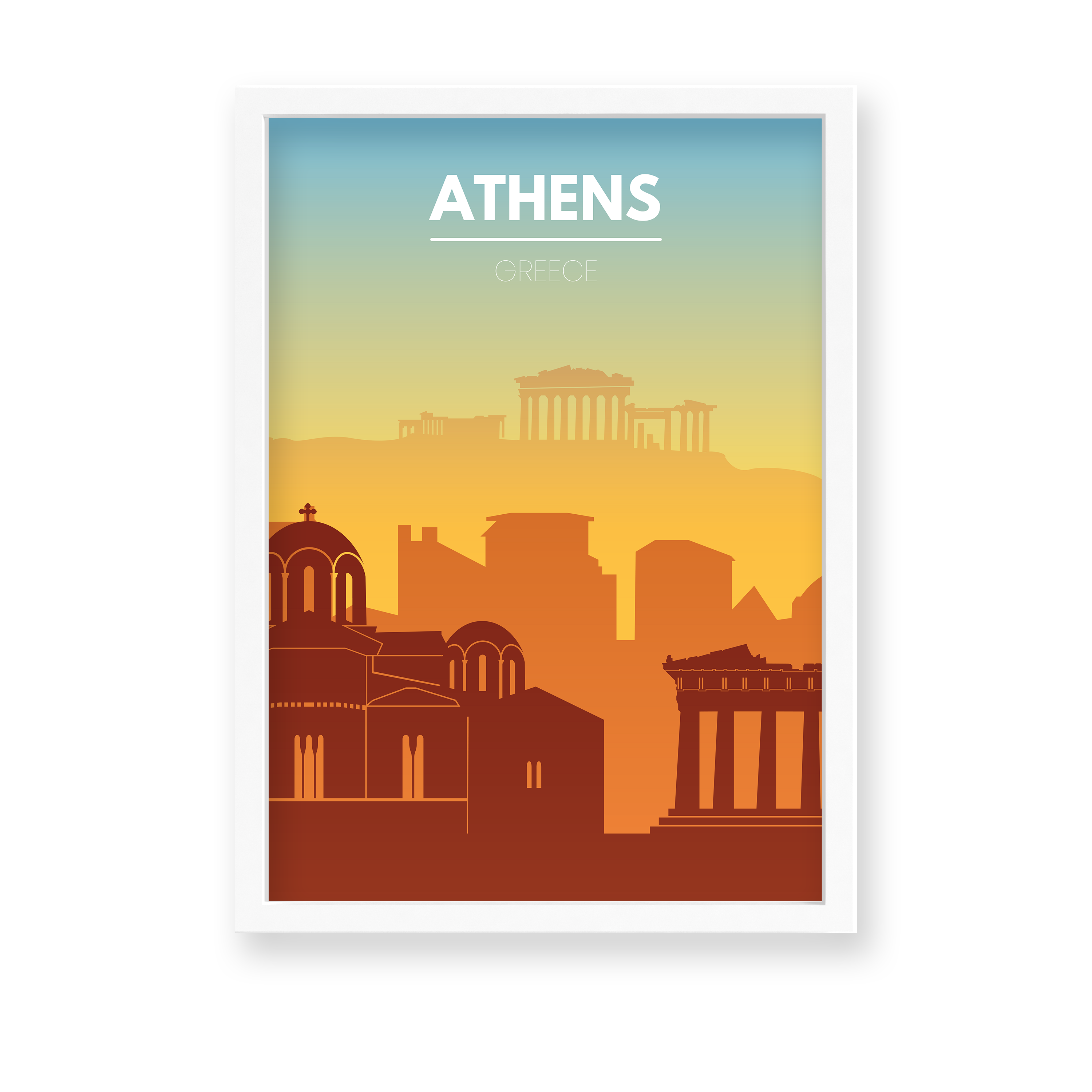 Athens Minimal Wall Art - The Mortal Soul
