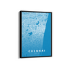 Chennai City Street Map Art - The Mortal Soul