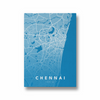 Chennai City Street Map Art - The Mortal Soul