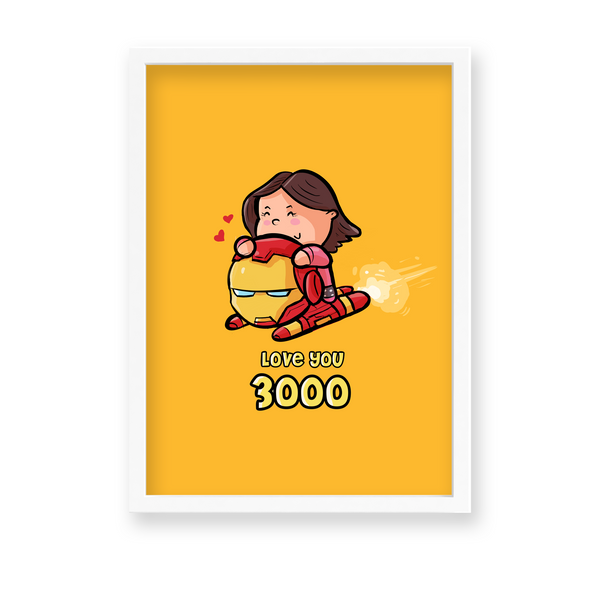 Iron Man Love You 3000 Wall Art - The Mortal Soul