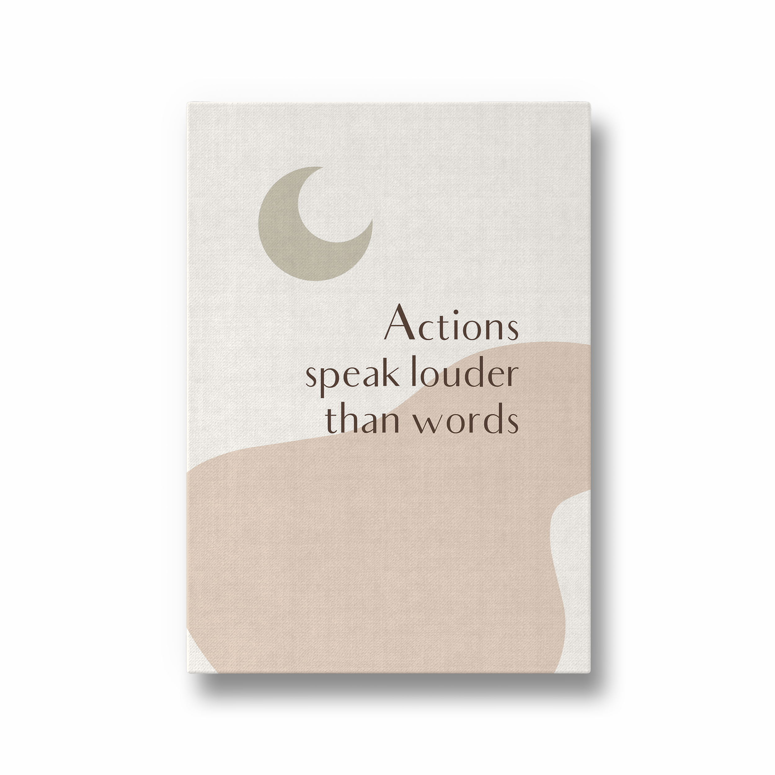 Actions speak louder than words Quote Wall Art - The Mortal Soul