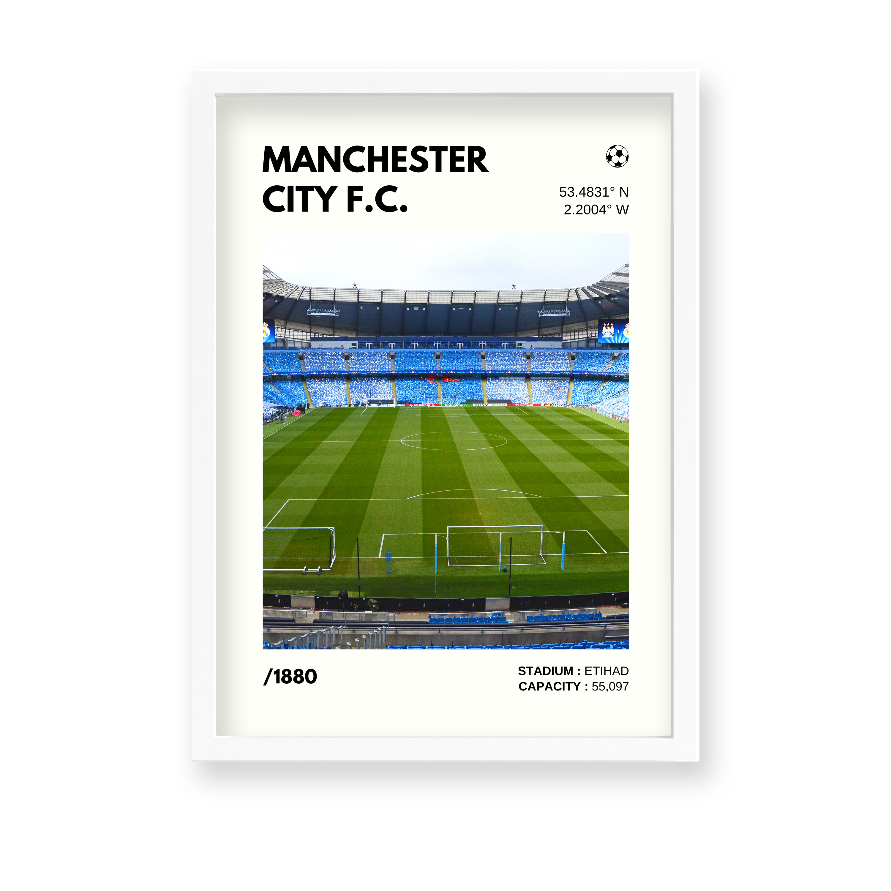 Manchester City F.C. Stadium Premium Wall Art - The Mortal Soul