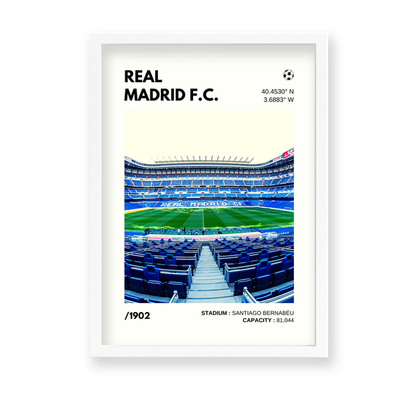 Real Madrid F.C. Stadium (Santiago Bernabeu) Premium Wall Art - The Mortal Soul