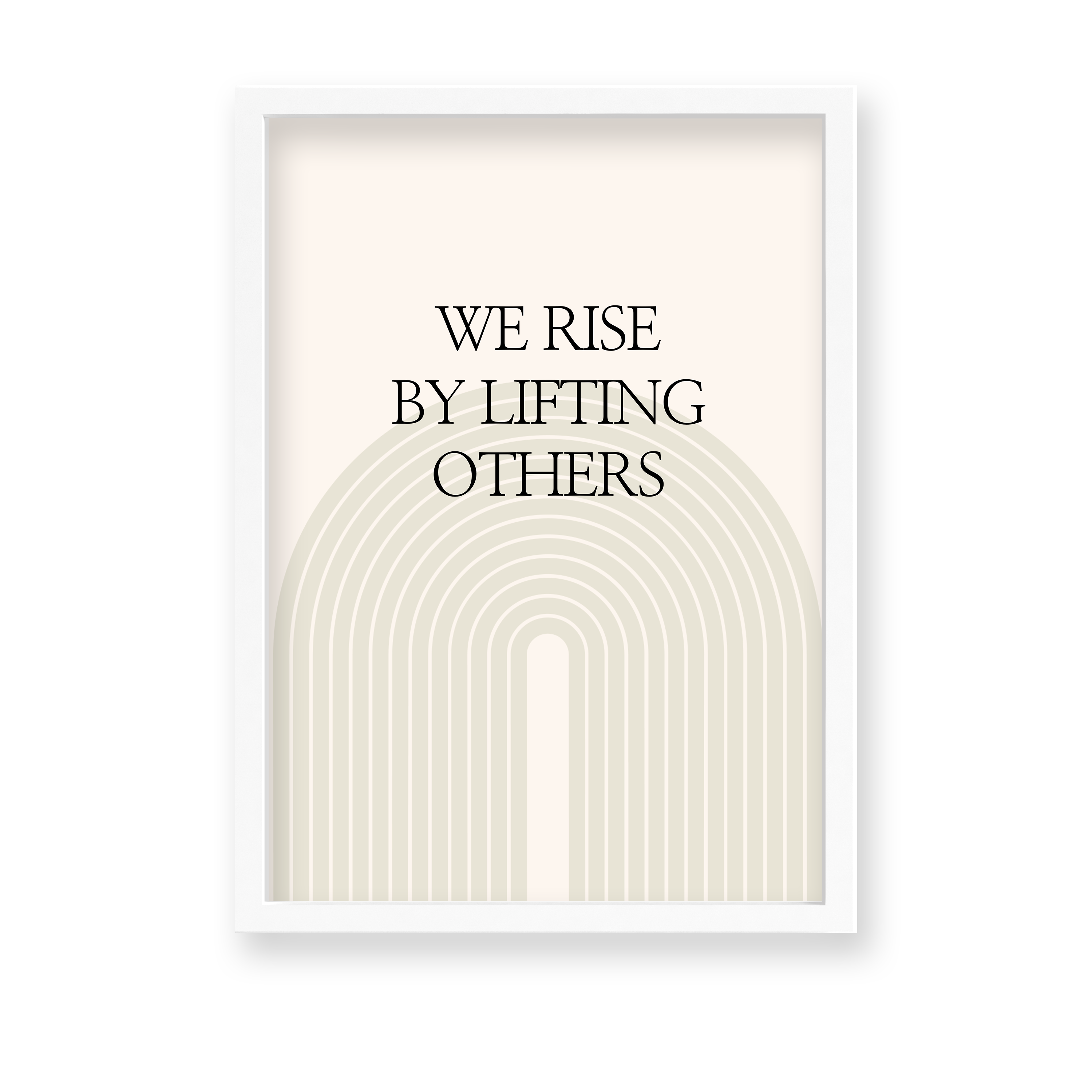 We rise by lifting others Quote Wall Art - The Mortal Soul