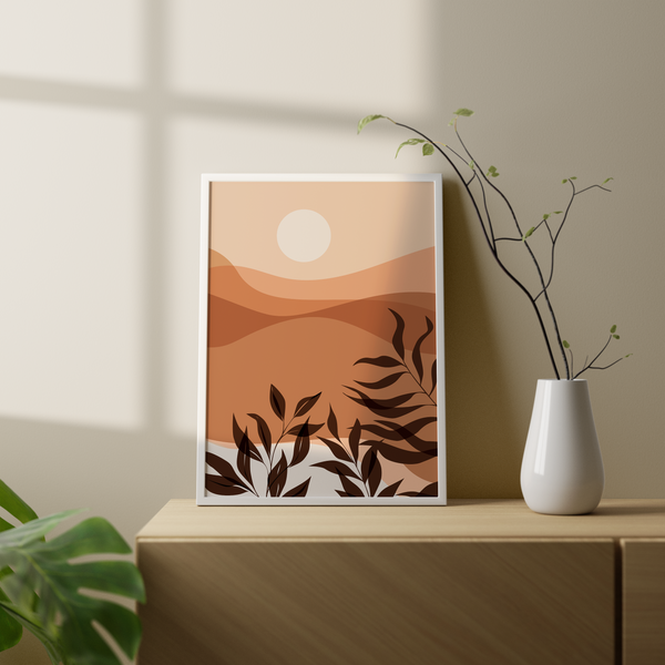 Reflection - Minimal Landscape Modern Wall Art - The Mortal Soul