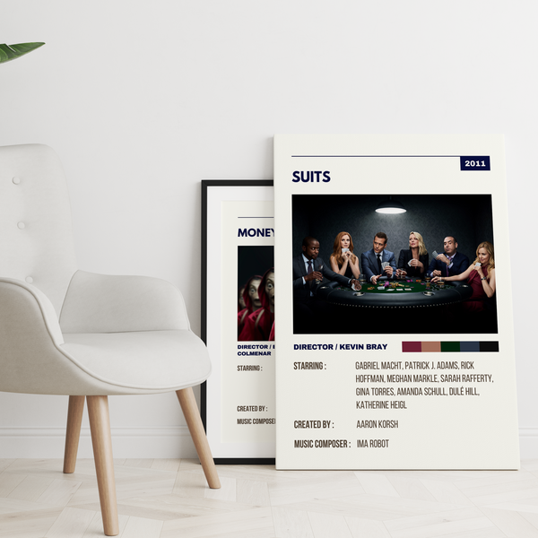 Suits Retro Wall Art - The Mortal Soul