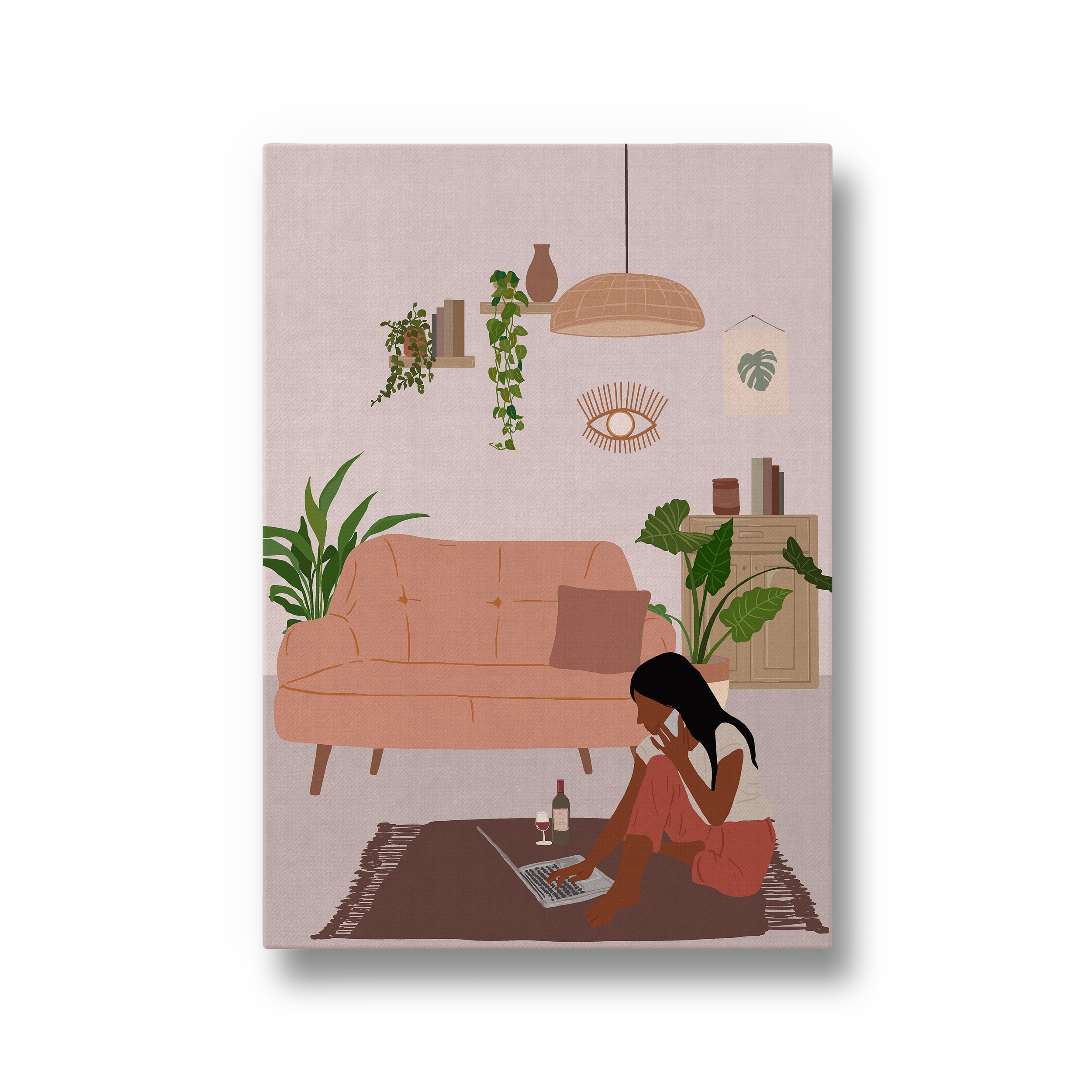 Work From Home - Modern Wall Art - The Mortal Soul